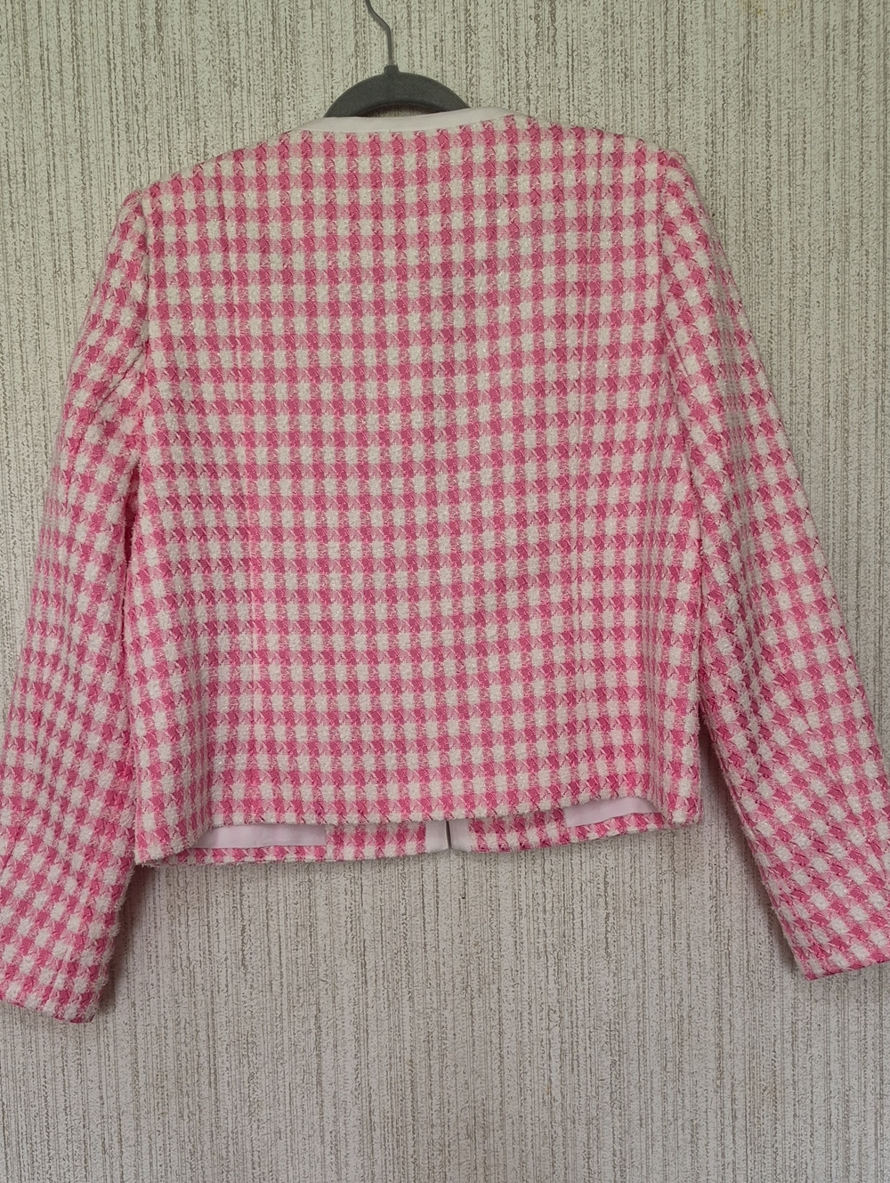 NWT Lilly Pulitzer 12 Rohana Boucle Jacket Rousseau Pink Charming Check Boucle - Picture 10 of 11